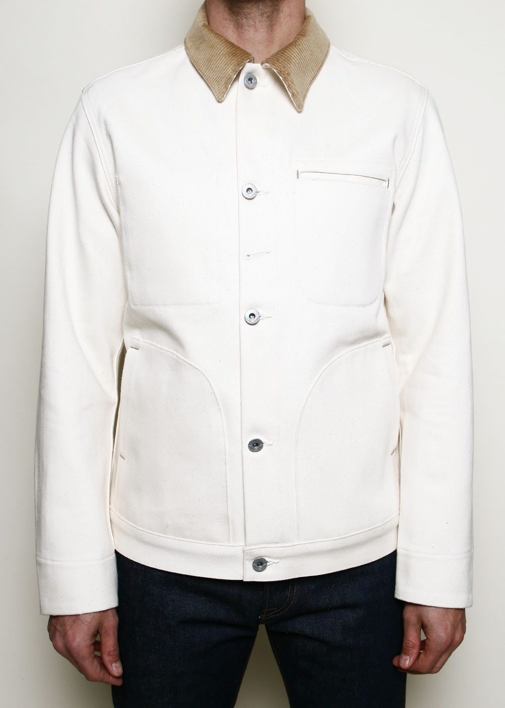 Cord Collar Supply Jacket // 14oz Ecru – Rogue Territory