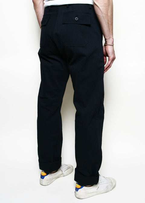 Fatigue Pants // Black Herringbone