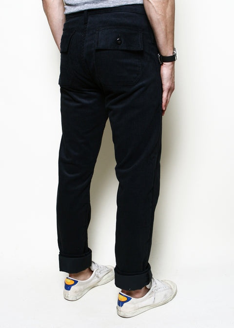  Fatigue Pants // Black Corduroy