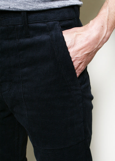  Fatigue Pants // Black Corduroy