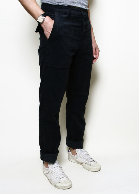 Fatigue Pants // Black Corduroy