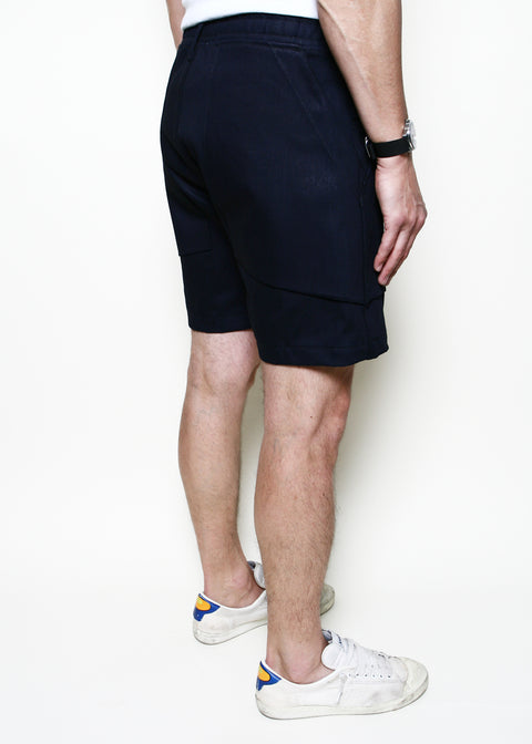 Fatigue Shorts // Indigo x Black Denim