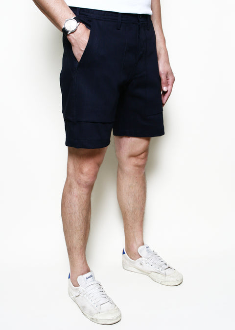 Fatigue Shorts // Indigo x Black Denim
