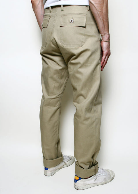 Fatigue Pants // Khaki Herringbone