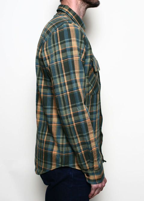 Field Shirt // Forest Slub Plaid