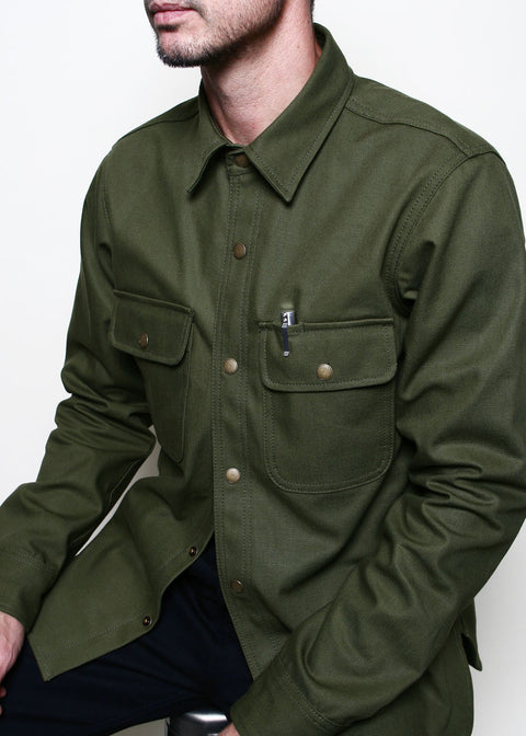  Rogue Territory Olive Selvedge Field Shirt