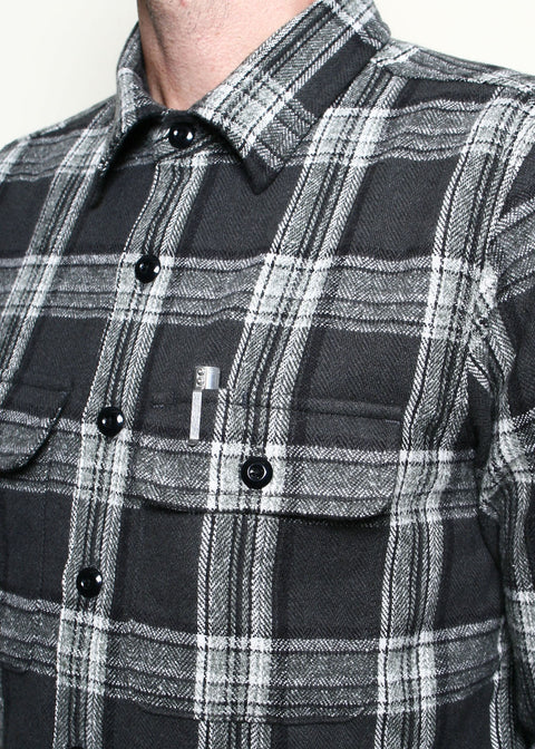 Field Shirt // Grey Plaid Flannel