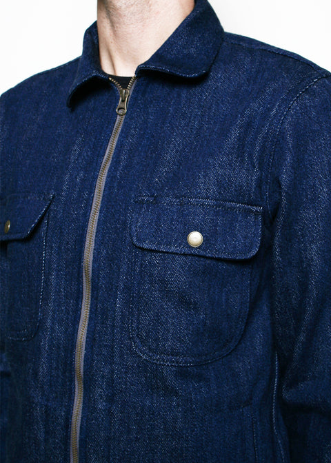 Field Jacket // Indigo Knit Denim