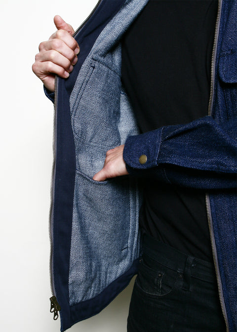 Field Jacket // Indigo Knit Denim