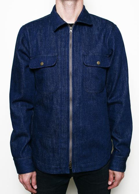 Field Jacket // Indigo Knit Denim