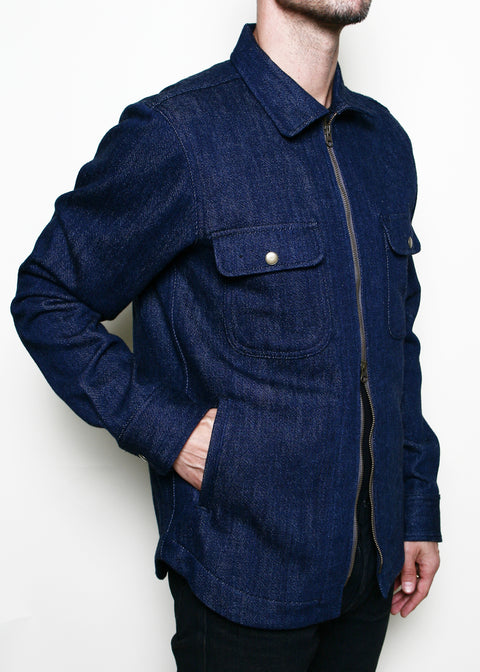  Field Jacket // Indigo Knit Denim