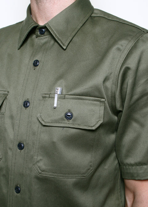 Field Shirt // Olive Selvedge Twill