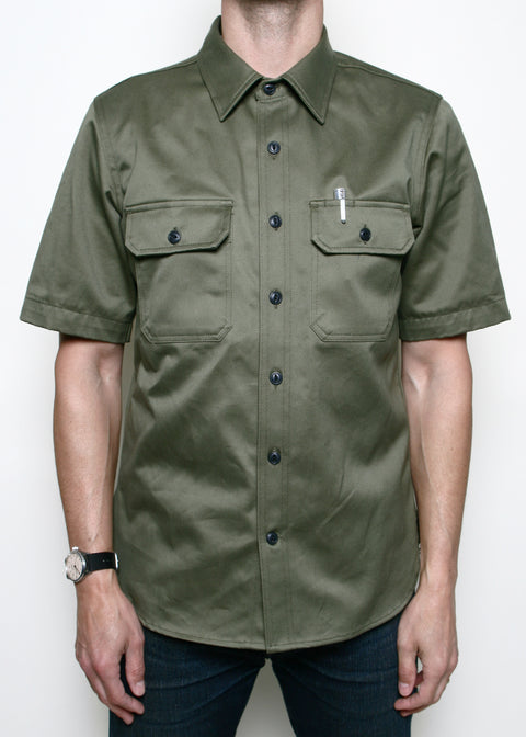 Field Shirt // Olive Selvedge Twill