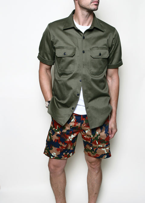 Field Shirt // Olive Selvedge Twill