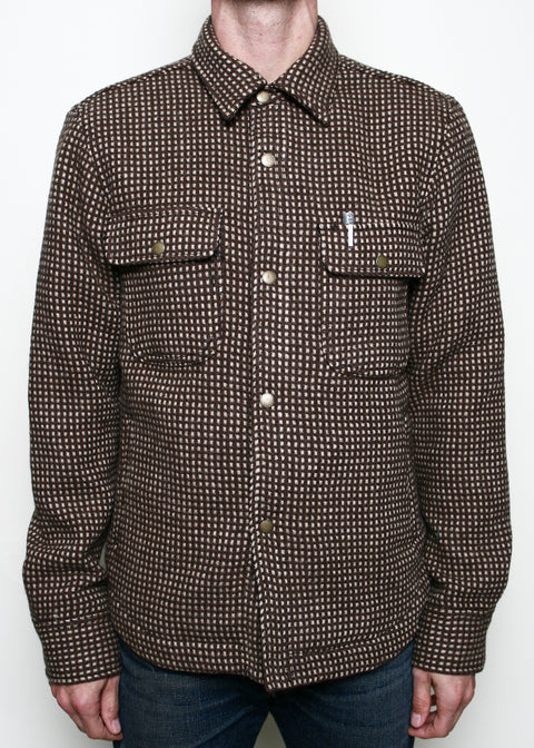 Field Shirt // Wool Dot Brown
