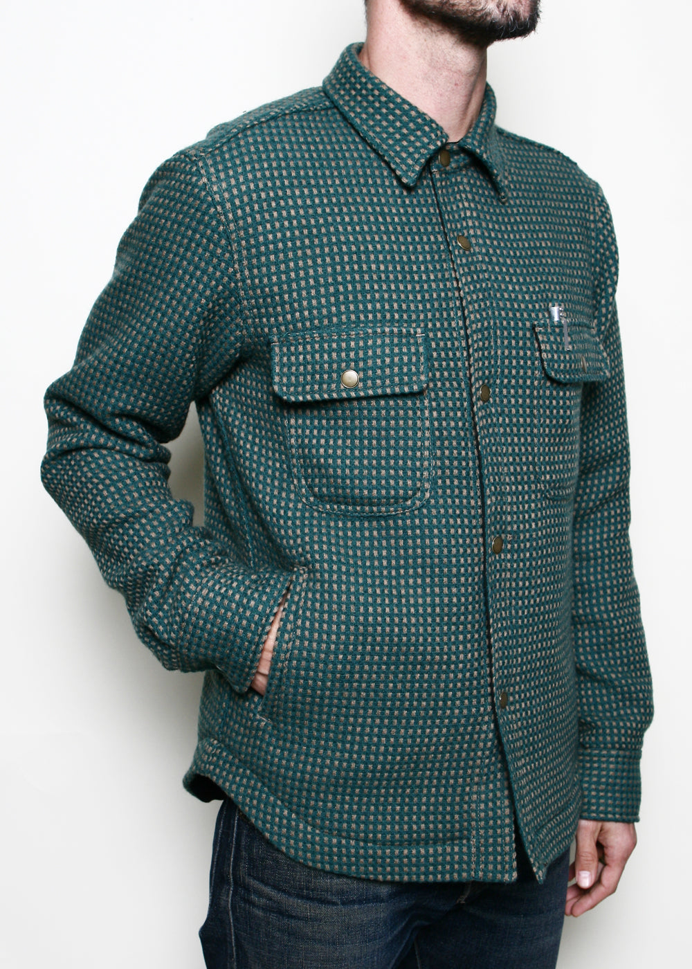 The long haul jacket shop in wool beach cloth