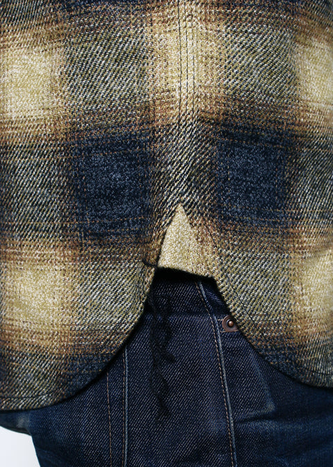 BM Shirt // Gold Ombre Plaid