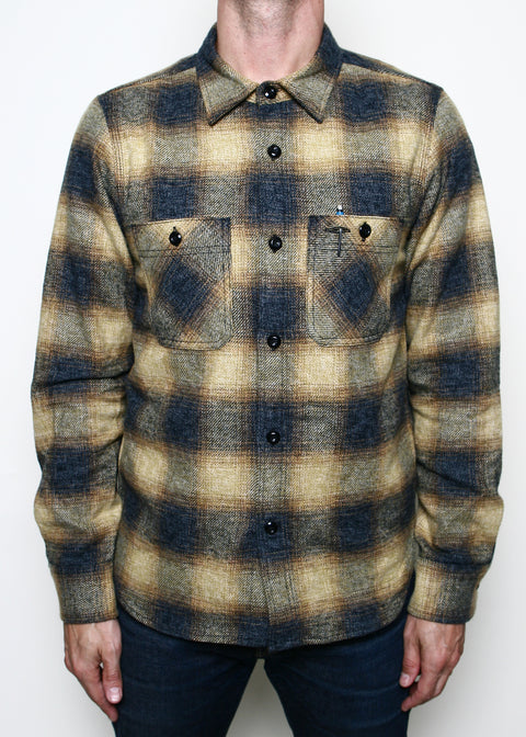 BM Shirt // Gold Ombre Plaid