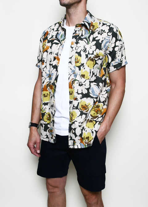 Oxford Shirt // Grey Floral