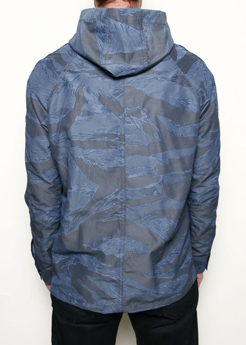Hooded Supply Jacket // Tiger Camo Blue