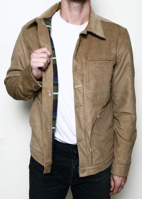 Supply Jacket // Lined Tan Corduroy