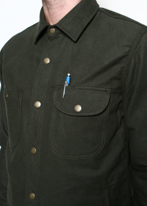 Service Shirt // Olive Flannel