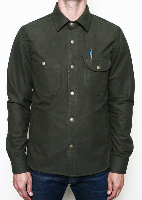 Service Shirt // Olive Flannel