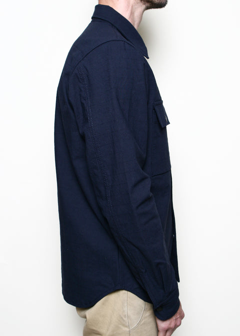 Oxford Overshirt // Navy Nylon Grid