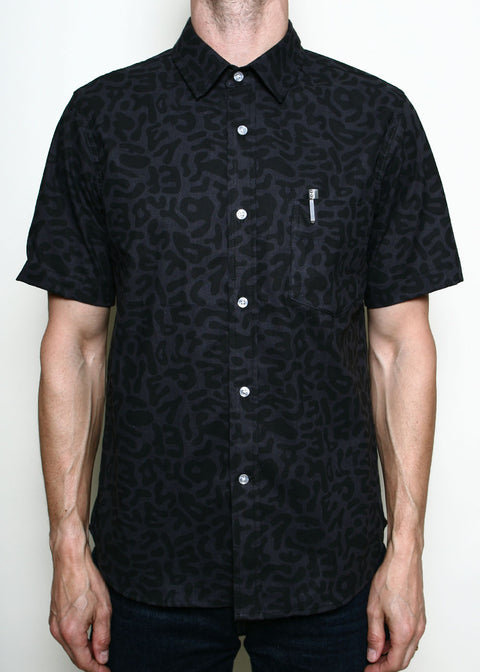 Oxford Shirt // Alphabet Camo Grey