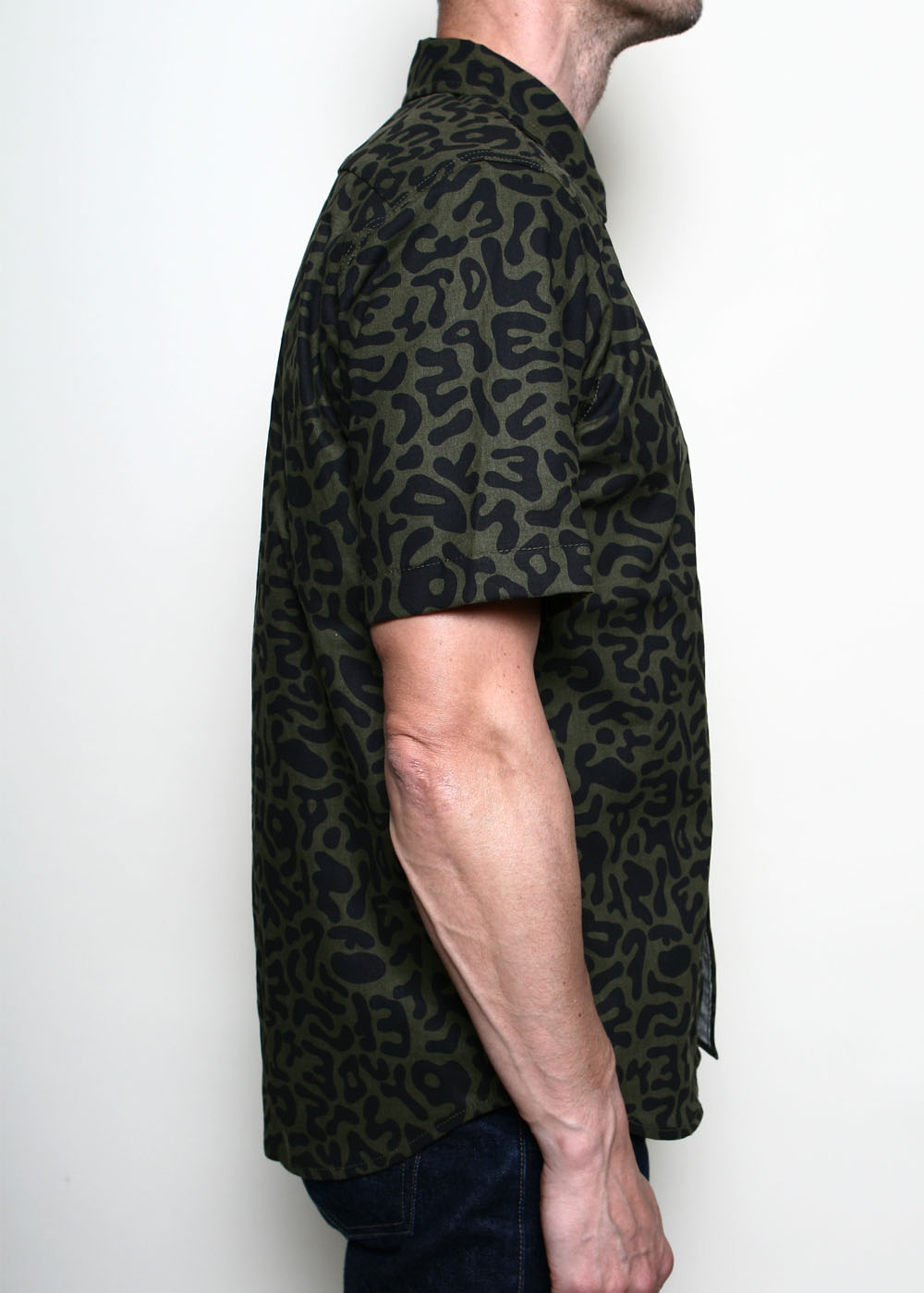 Oxford Shirt // Alphabet Camo Olive – Rogue Territory