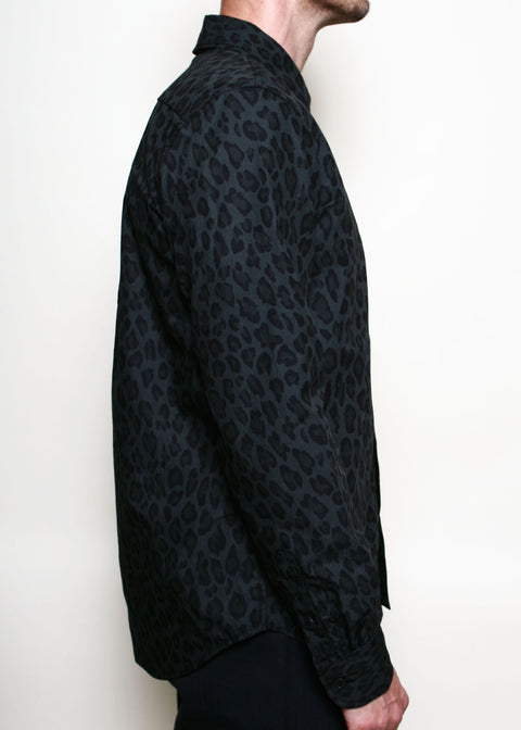Oxford Shirt // Dark Cheetah Camo
