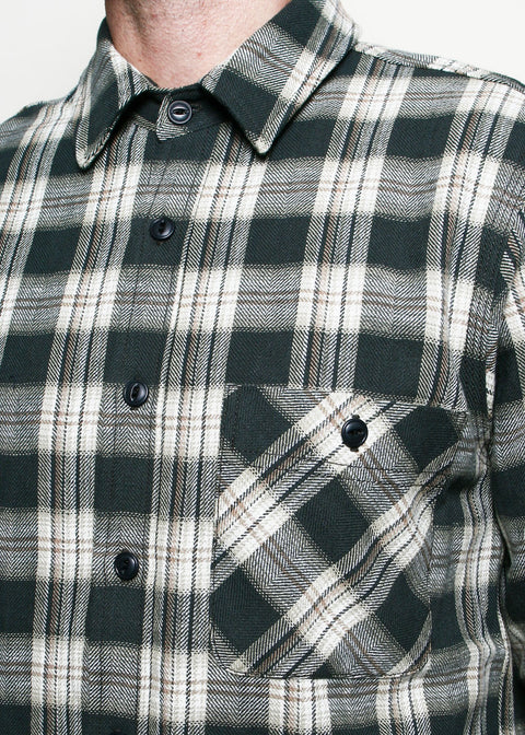 Oxford Shirt // Grey Herringbone Plaid