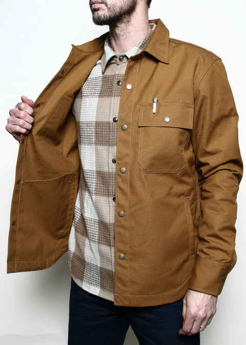 Patrol Shirt // Dry Wax Canvas Gold