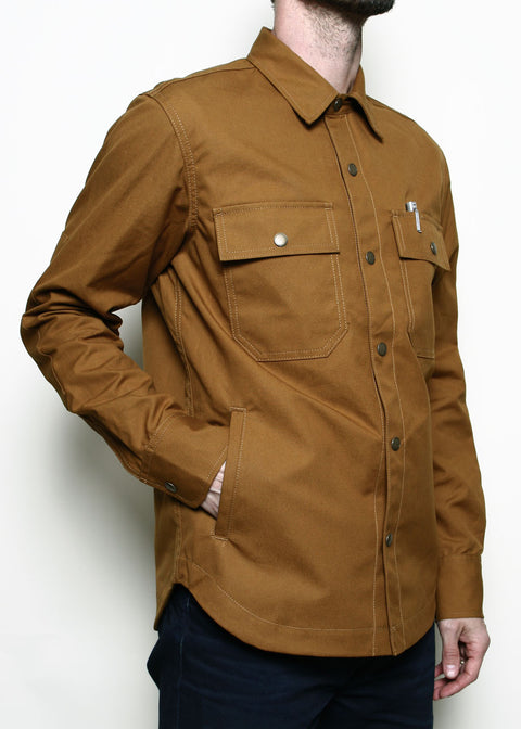 Patrol Shirt // Dry Wax Canvas Gold