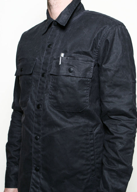 Patrol Shirt // Grey Waxed Canvas