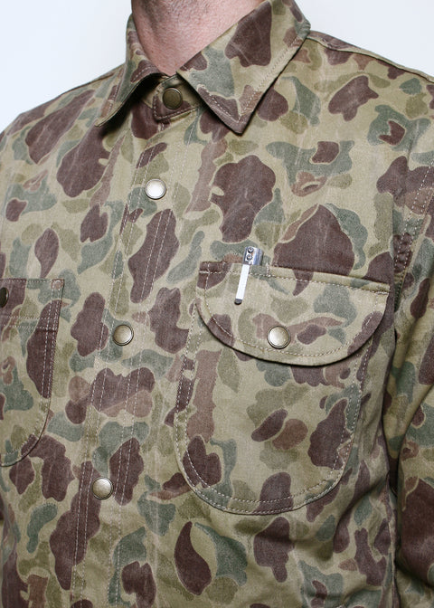 Service Shirt // Frog Camo Selvedge