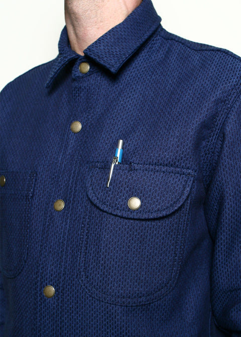 Service Shirt // 15oz Indigo Sashiko