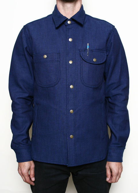Service Shirt // 15oz Indigo Sashiko