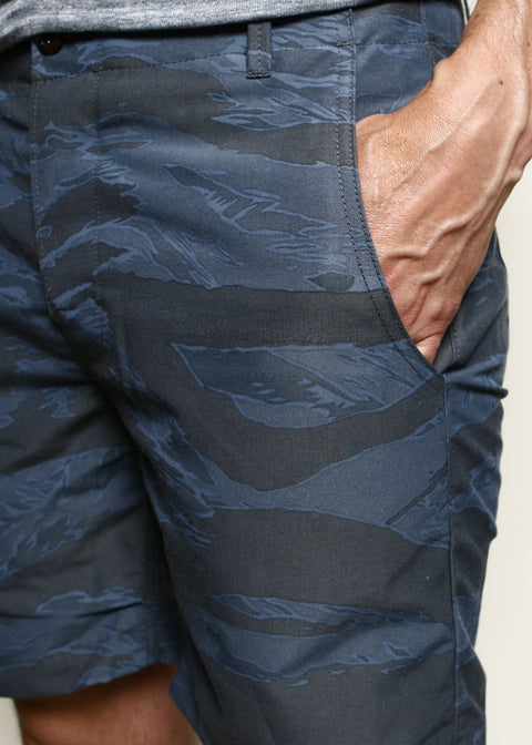 Fatigue Shorts // Tiger Camo Blue