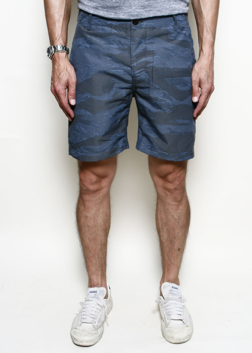 Fatigue Shorts // Tiger Camo Blue – Rogue Territory
