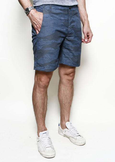 Fatigue Shorts // Tiger Camo Blue