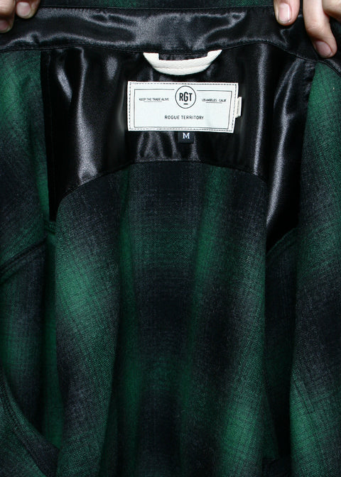  Utility Shirt // Green Wool Plaid