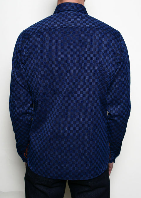 Work Shirt // Indigo Sashiko Check