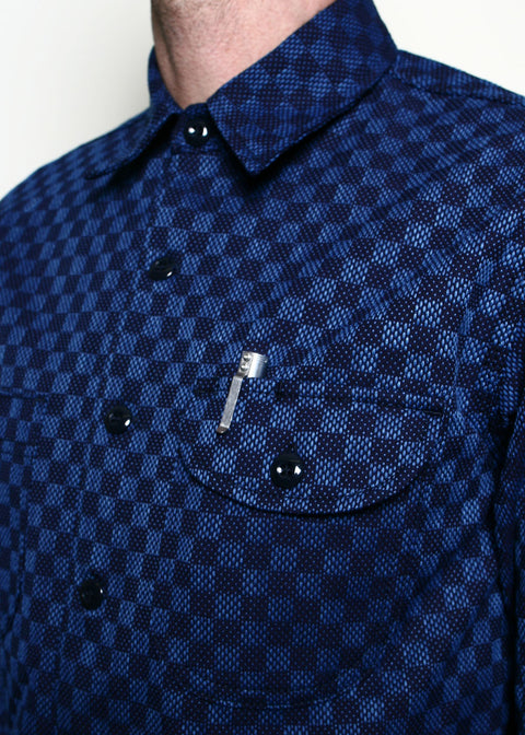 Work Shirt // Indigo Sashiko Check