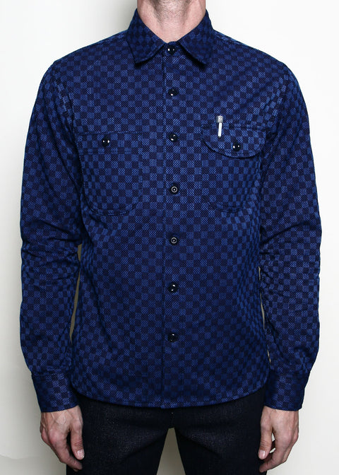 Work Shirt // Indigo Sashiko Check
