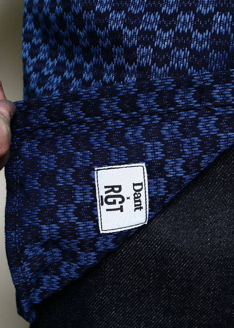 Work Shirt // Indigo Sashiko Wavy Check