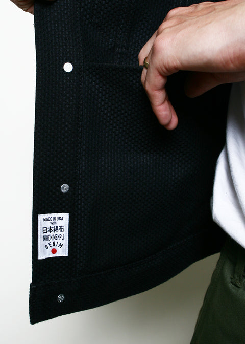 Cruiser Jacket // 15oz Stealth Sashiko