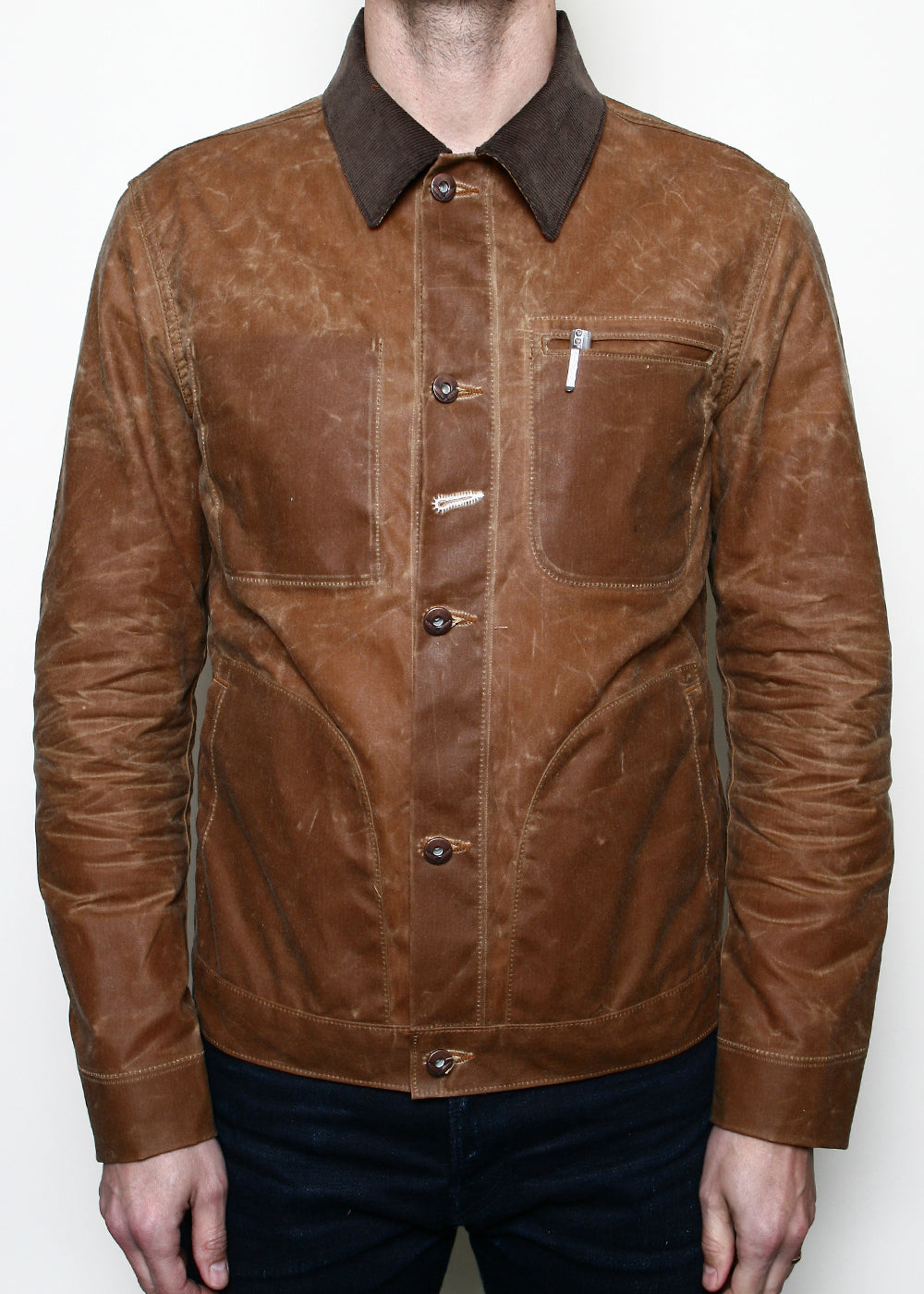 Rogue Territory Waxed Canvas Supply Jacket Tan Ridgeline