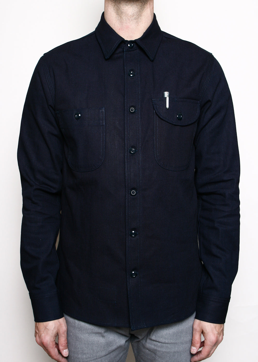 トップス ceog Graphzero Light Indigo Jacquard Shirt - Okayama Denim