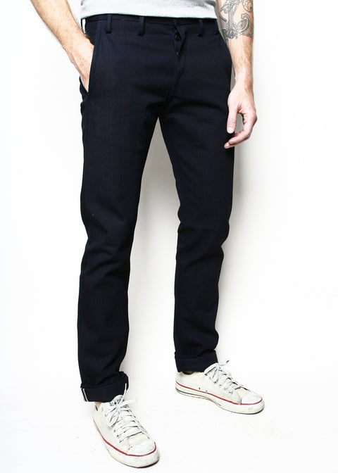 Rogue Territory Indigo Selvedge Canvas Officer Trousers